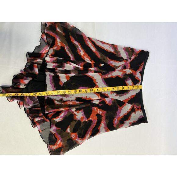 VTG Y2K Diane Von Furstenberg Silk Midi Skirt Abstract Size 2 - Picture 10 of 12